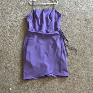 Purple blue blush dress